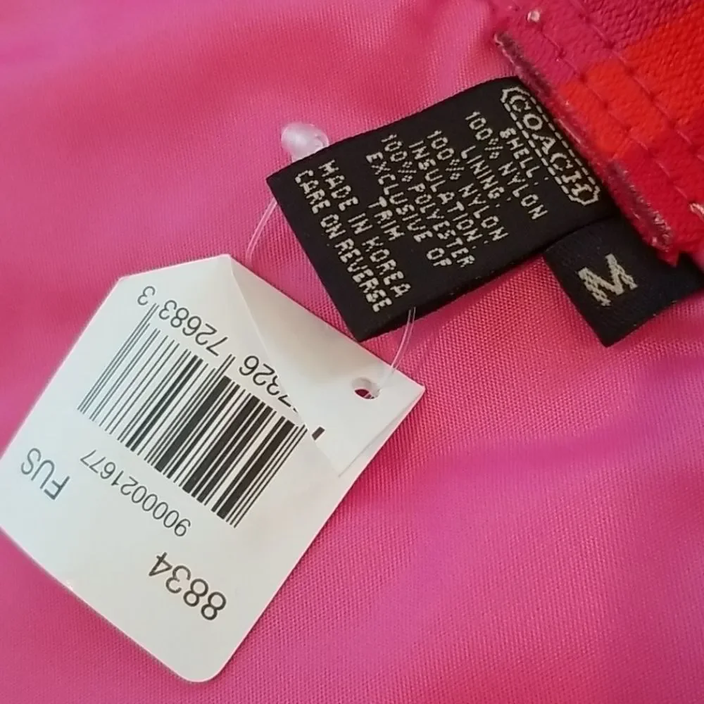 Coach Dog Puffer Jacket Coat Medium - Picture 9 of 12